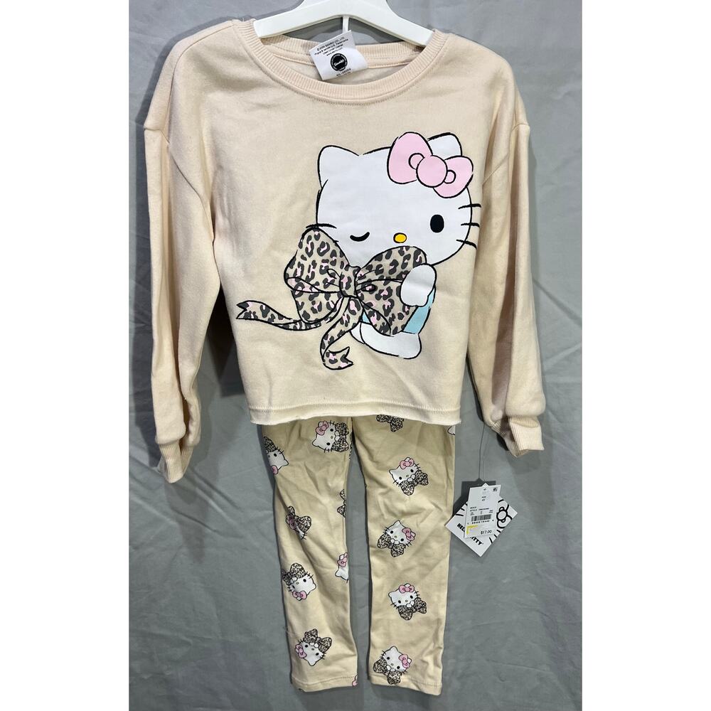 Hello Kitty 4t 2 piece matching sweatshirt and‎ pant set.